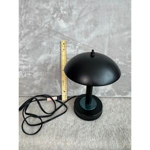 Black Mushroom Dome Desk Lamp Mid Century Modern Style Accent Light